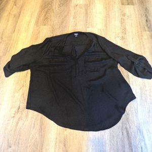 Torrid black Harper 3/4 sleeve top